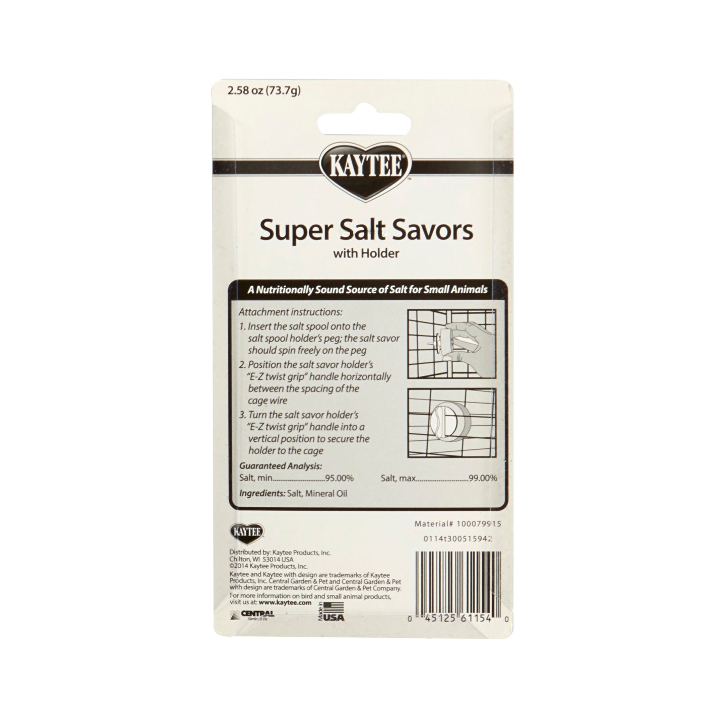 Super Salt Savors Kaytee, Blanco, 1 pz
