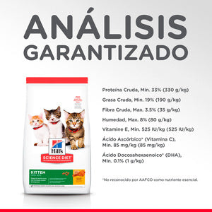Hill's Science Diet, Alimento para Gatito (Kitten) Receta Original, Seco (bulto)