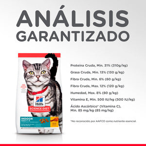 Hill's Science Diet, Alimento para Gato Adulto Indoor, Seco (bulto)
