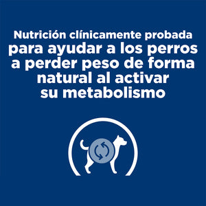 Hill's Prescription Diet Metabolic Alimento en lata para Perros con sabor a Pollo Para Control de Peso