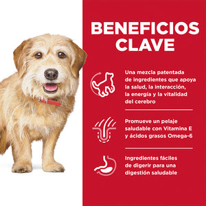 Hill's Science Diet, Alimento para Perro Vitalidad Juvenil 7+ años Small Bites