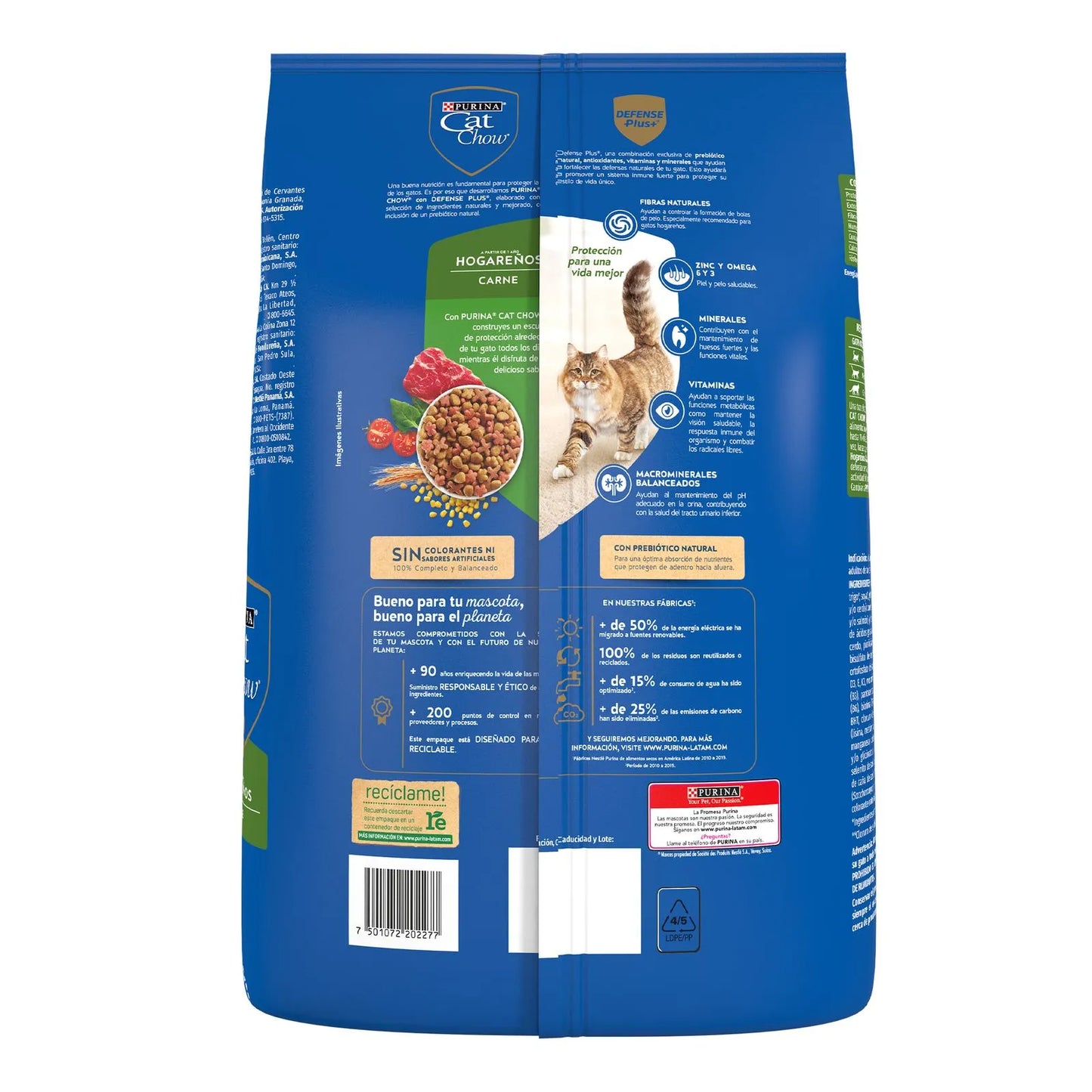 CAT CHOW Hogareños Carne DP 3.0 kg