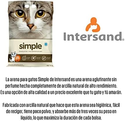 Intersand Arena aglutinante de arcilla Simple para gato