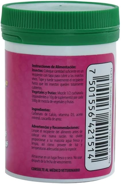 Lomas, Suplemento de Calcio con Vitamina D3 Para Reptiles 135 gr