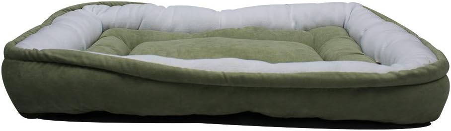 Fancy Pets Cama Económica Rectangular Suave y Resistente Para Perro (Telas Surtidas) - Petopia