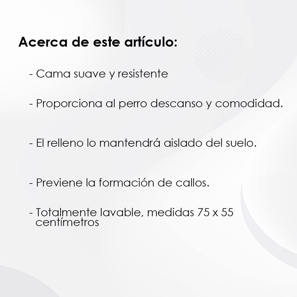 Fancy Pets Cama Económica Rectangular Suave y Resistente Para Perro (Telas Surtidas) - Petopia
