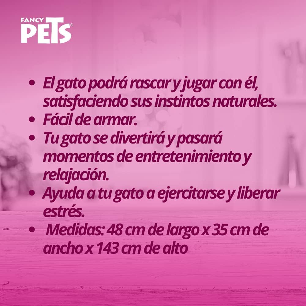 Fancy Pets Mueble/Rascador para Gato Alejandria de 92 Centímetros de Altura