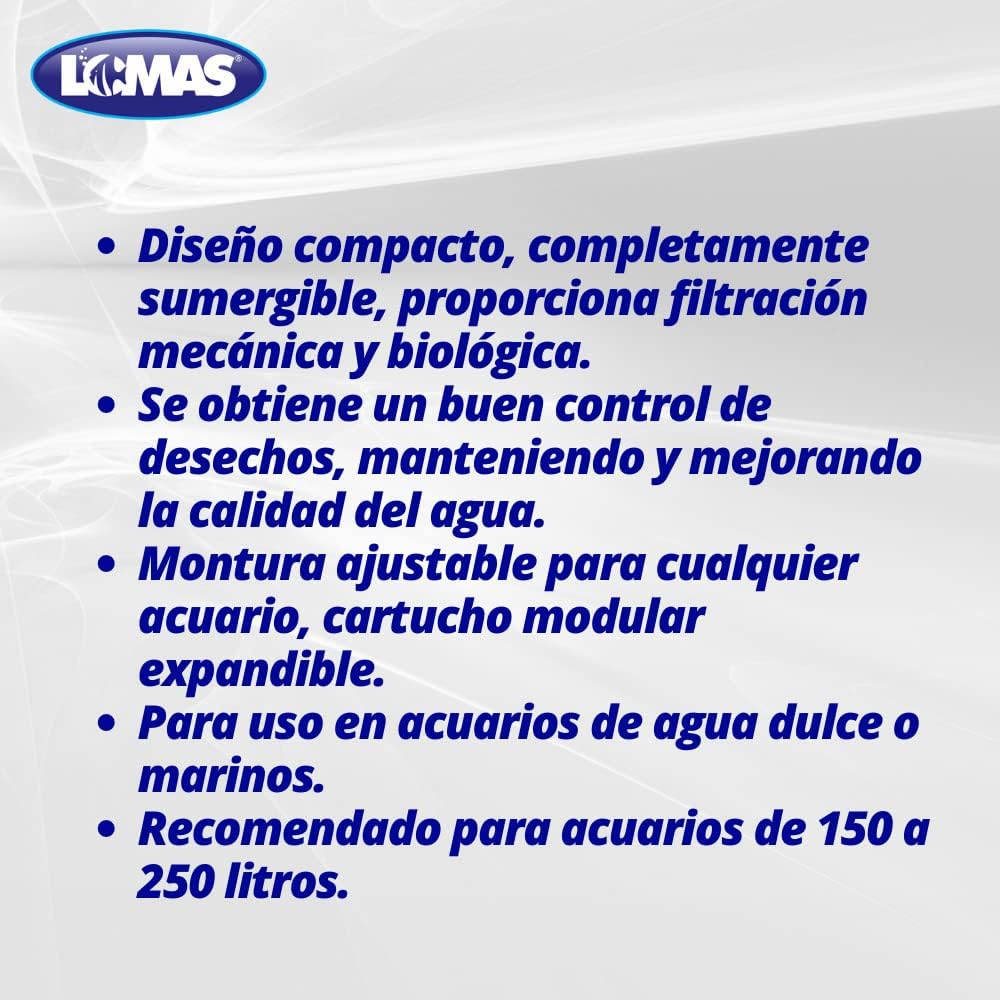 Lomas Cabeza de Poder C/Filtro Rápido Aquaflow 20