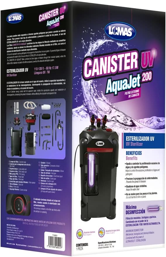 Lomas Filtro Externo Canister c/Luz UV Aquajet