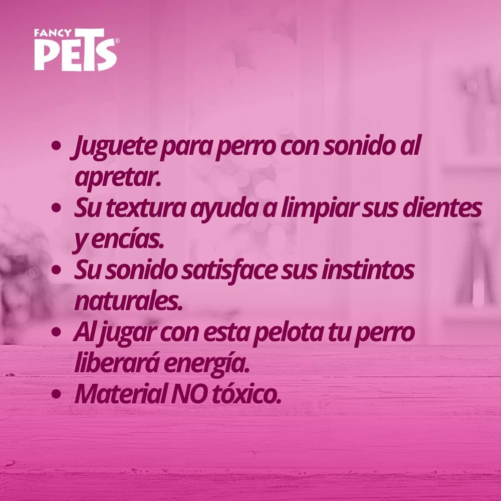 Fancy Pets Pelota de Juguete Grande con Sonido para Perro Color Azul - Petopia