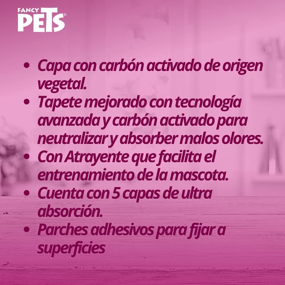 Fancy Pets Soft Pad Tapete Entrenador Que neutraliza y Absorbe Malos olores para Perro con Carbón Activado con 14 Piezas - Petopia