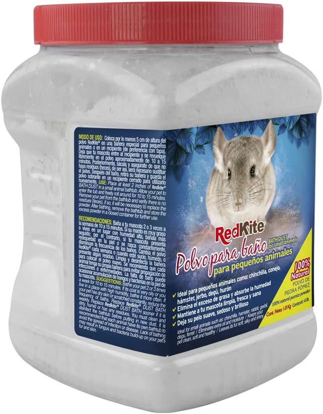 Red Kite, Polvo para Baño Chinchilla, 1.5 Kg