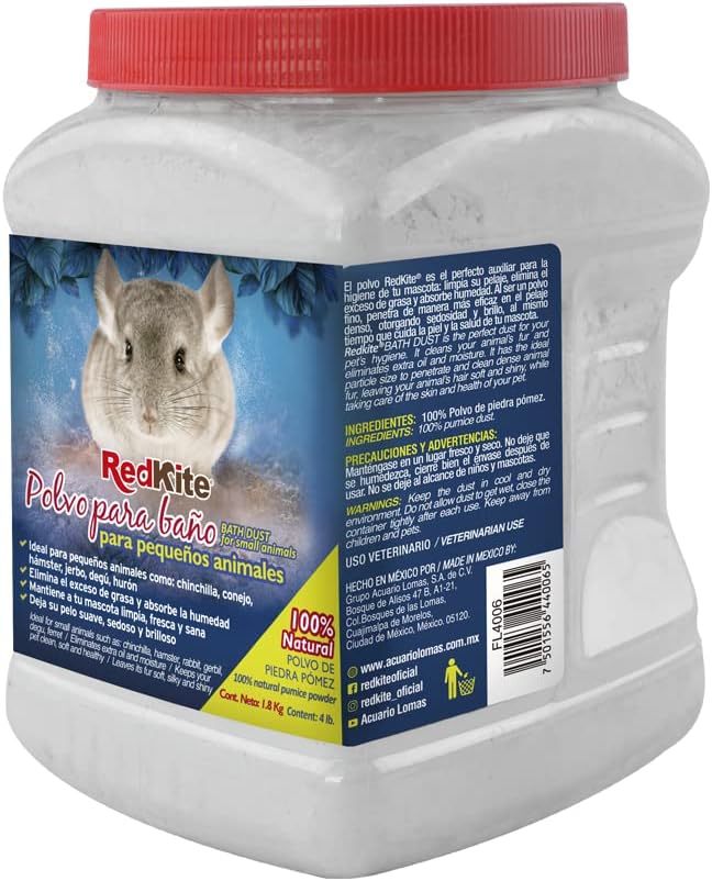 Red Kite, Polvo para Baño Chinchilla, 1.5 Kg