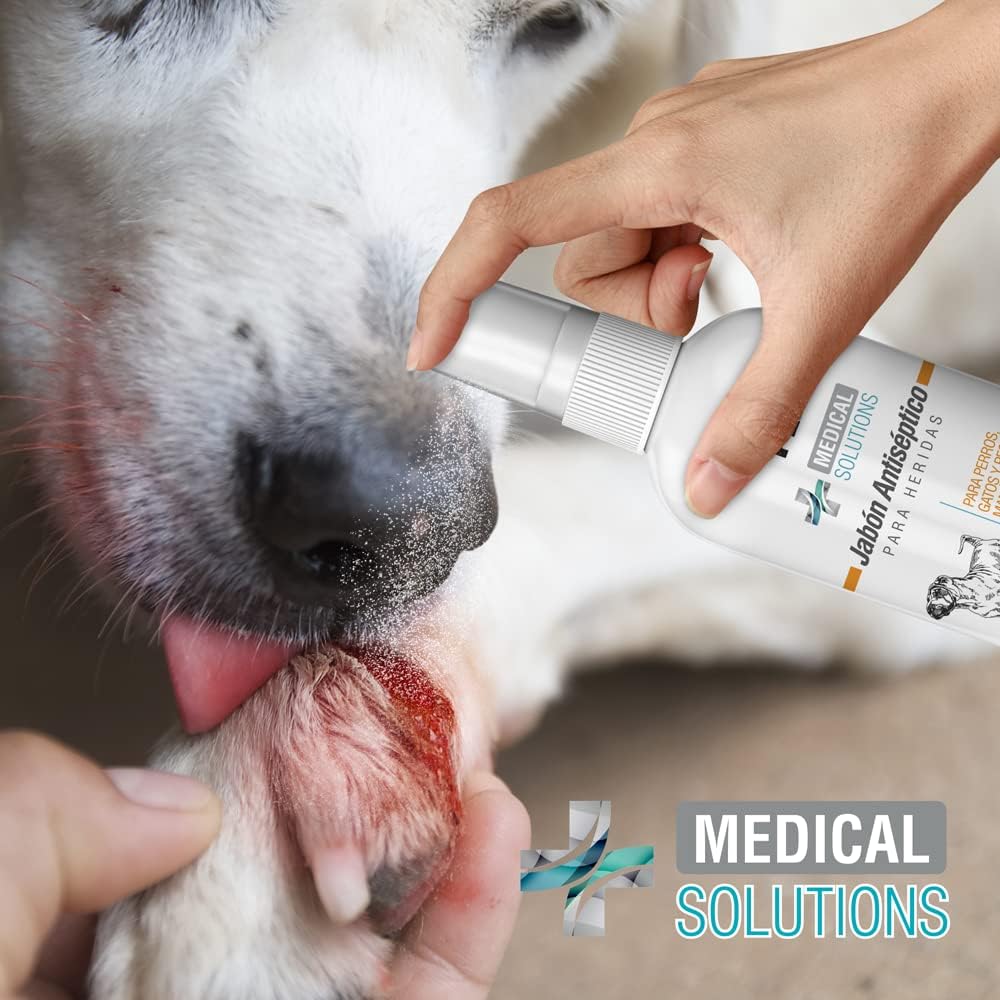 Fancy Pets Medical Solutions Jabón Antiséptico para Heridas de Perros Gatos o Pequeños Mamíferos con 125 ml