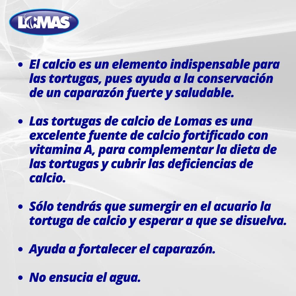 Calcio Para Tortugas Con Vitamina A, Lomas