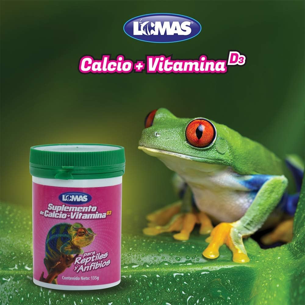 Lomas, Suplemento de Calcio con Vitamina D3 Para Reptiles 135 gr