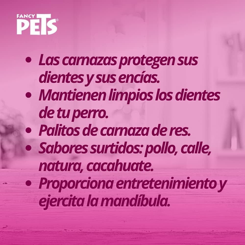 Fancy Pets Palitos de Carnaza de Res Sabores Variados para Perros - Petopia