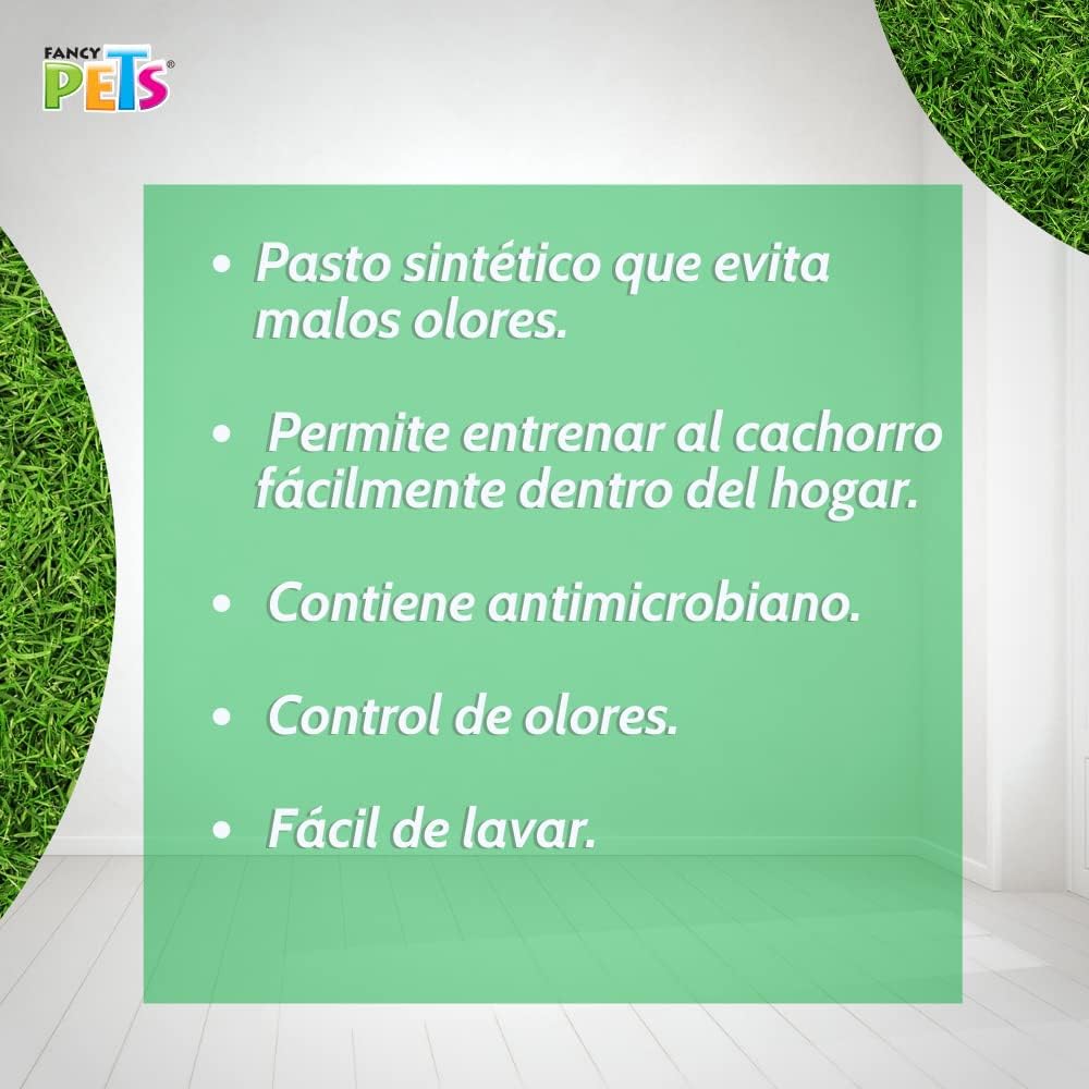 Fancy Pets Doggie Grass Tapete Sintético para Perro Grande - Petopia