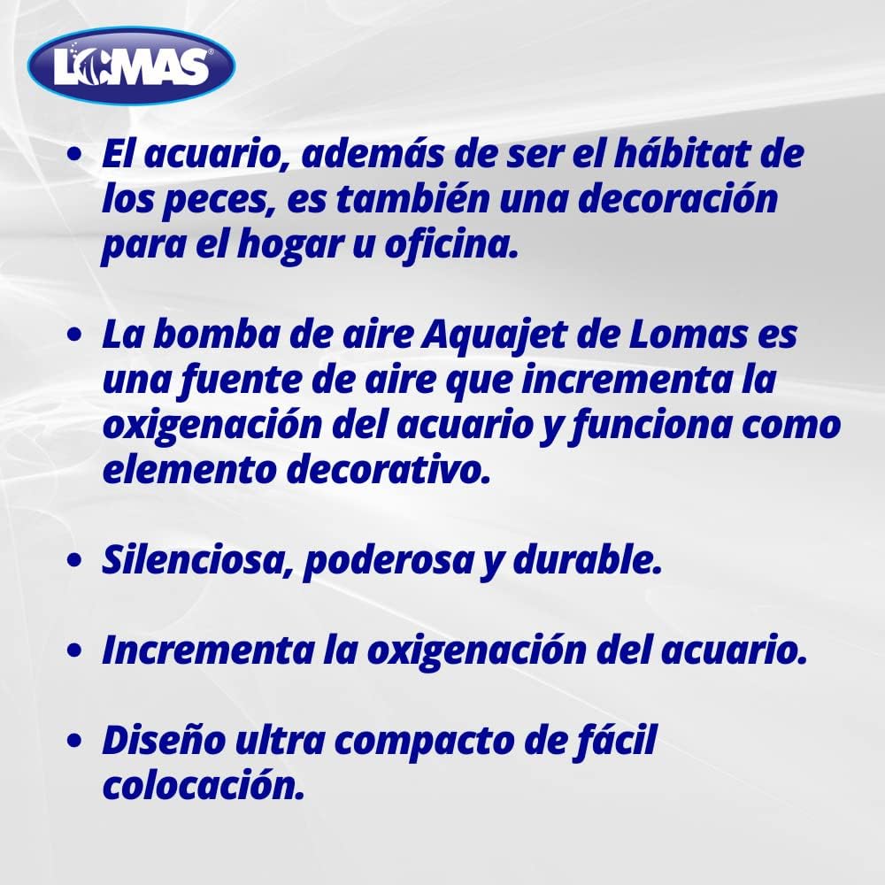 Lomas Aqua Jet Bomba de Aire de Galones para Peceras y/o Acuarios