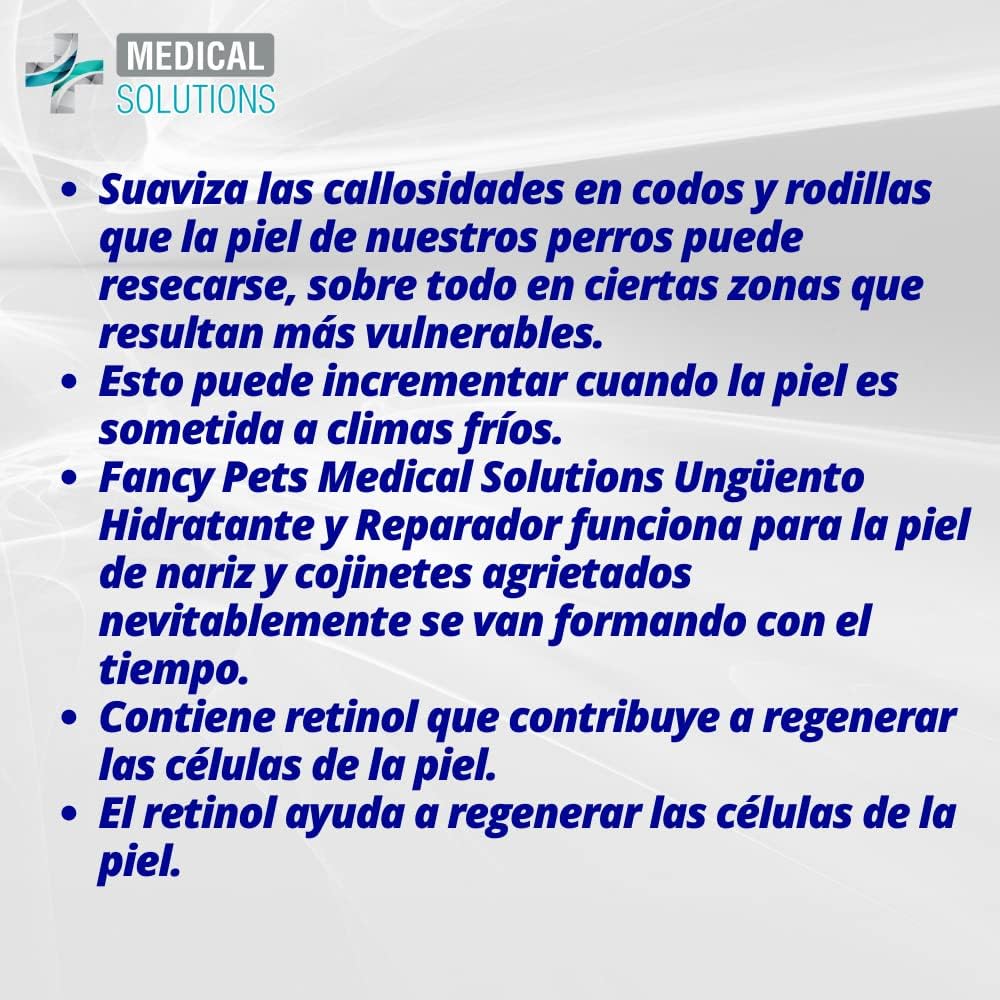Fancy Pets Medical Solution Ungúento Hidratante y Reparador para Piel y Cojinetes de Perro y/o Gato - Petopia