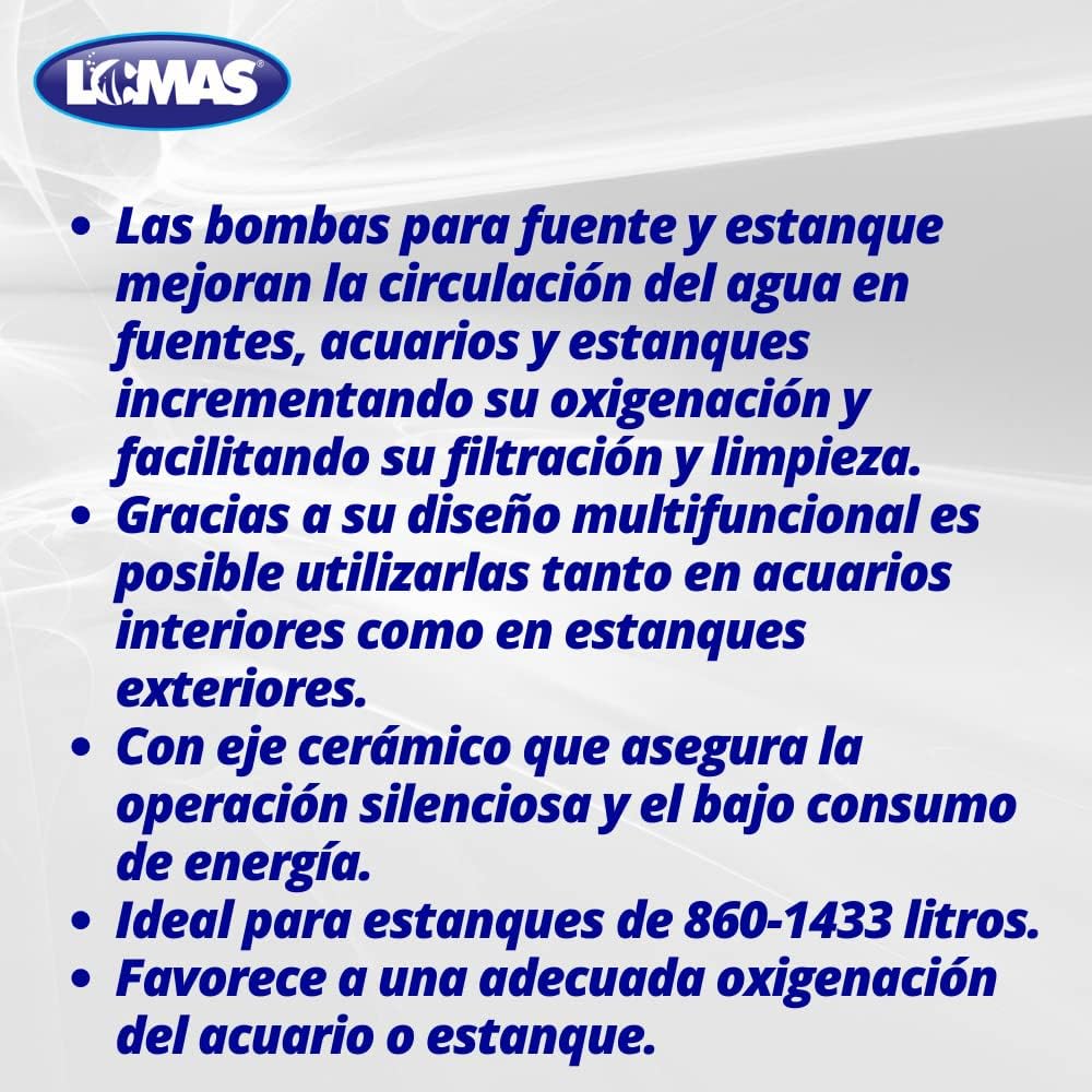 Lomas Bomba para Fuente y Estanque Aquajet 4300