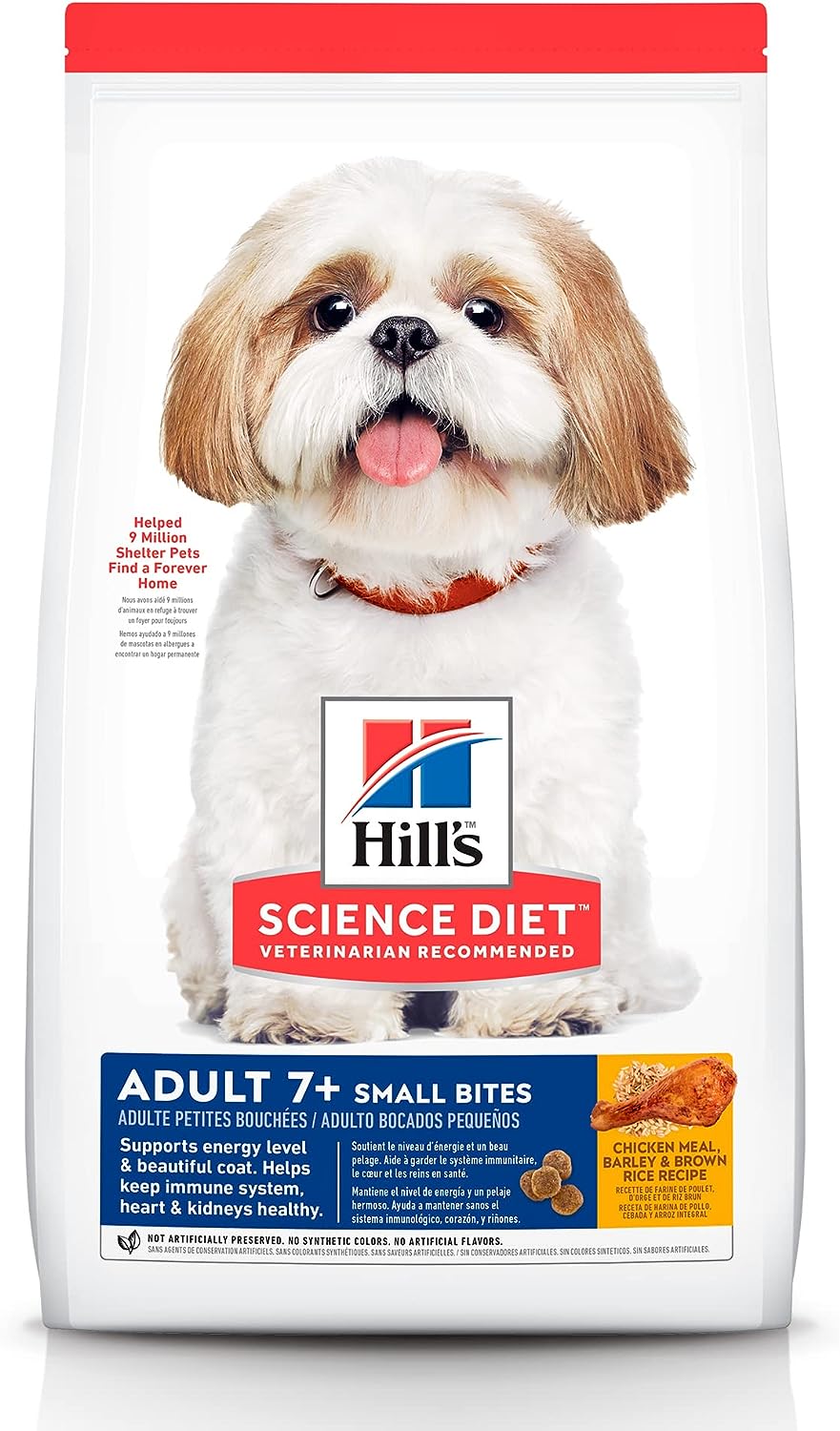 Hill's Science Diet Small Bites, Alimento Seco para Perro Adulto 7+
