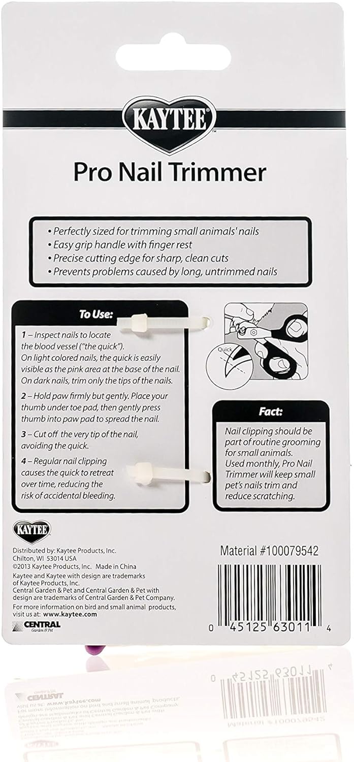 Cortaúñas Kaytee Pro para Animales Pequeños