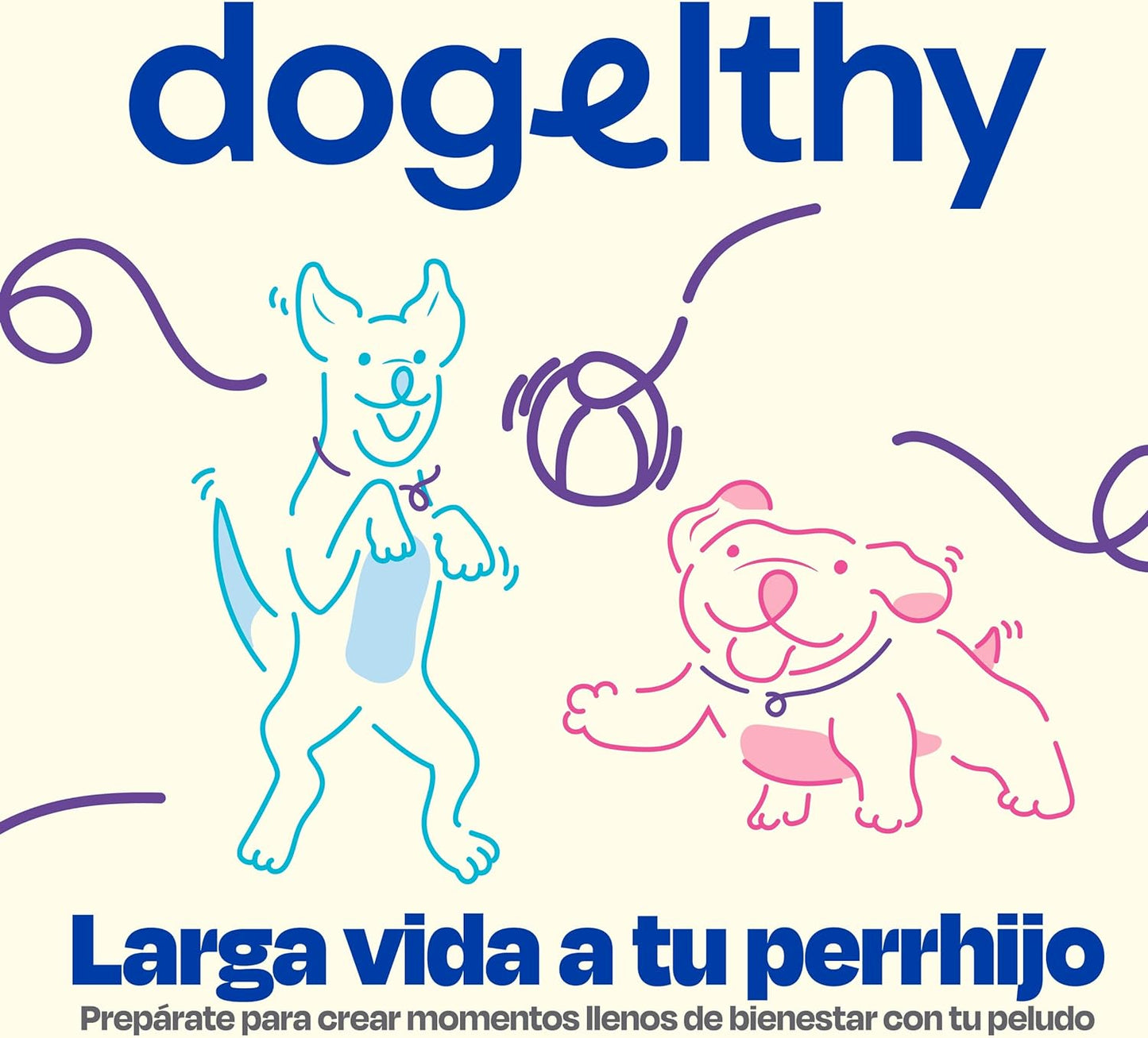 Dogelthy Mobility, Suplemento Sabor a Pescado para Perros Auxiliar en Articulaciones y Huesos 270 gr