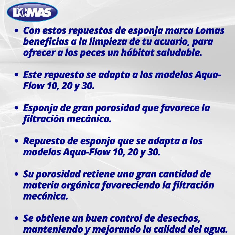 Repuesto de Esponja p/Filtro Rápido Aquaflow 2 pz, Lomas