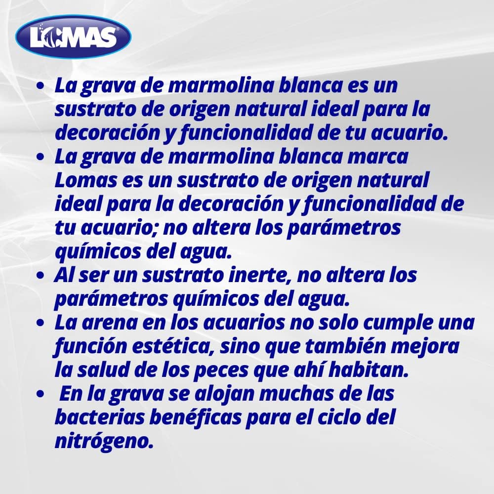 Lomas - Grava Marmolina Blanca 3 Kg