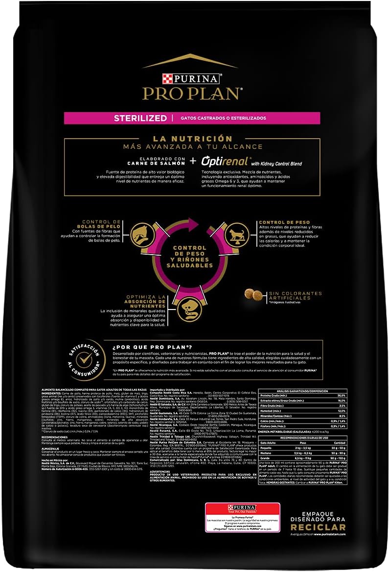 PROPLAN GATO ESTERILIZADO 7.5 KG