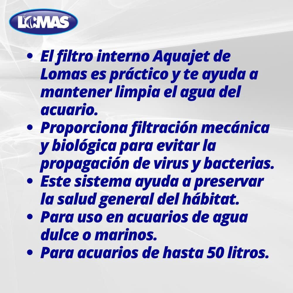 Lomas Filtro Interno Aquajet Para Acuarios