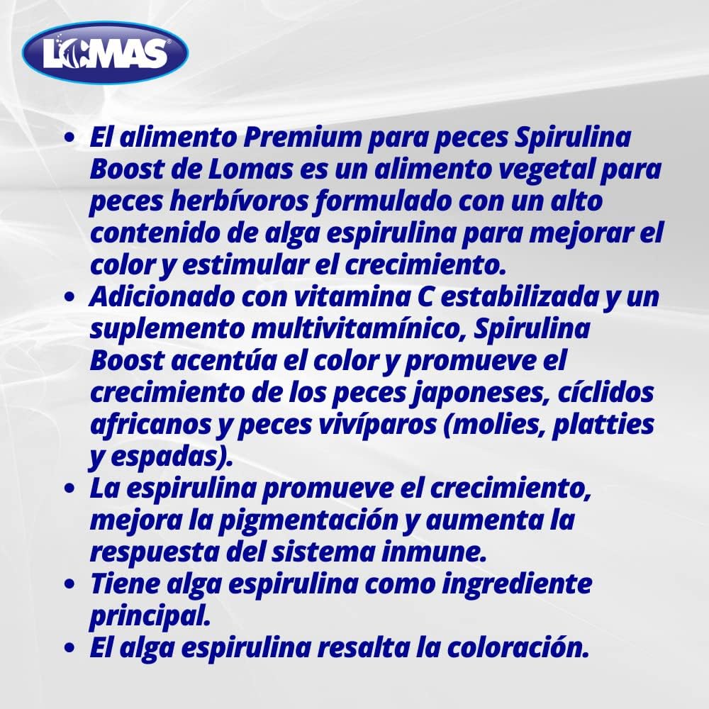 Alimento Spirulina Boots Para Peces, Lomas