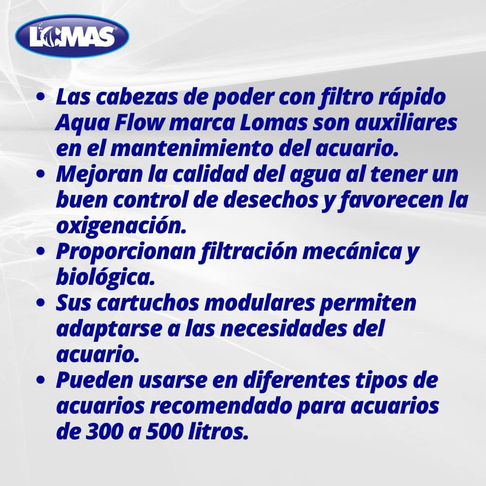 Lomas, Cabeza de Poder Con Filtro Rápido Aquaflow 30F