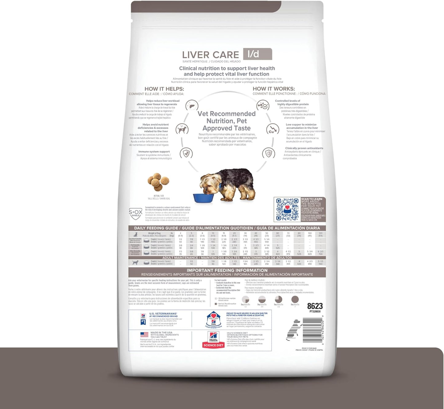 Hill's Prescription Diet l/d Salud Hepática Croquetas para Perro 8.01 Kg