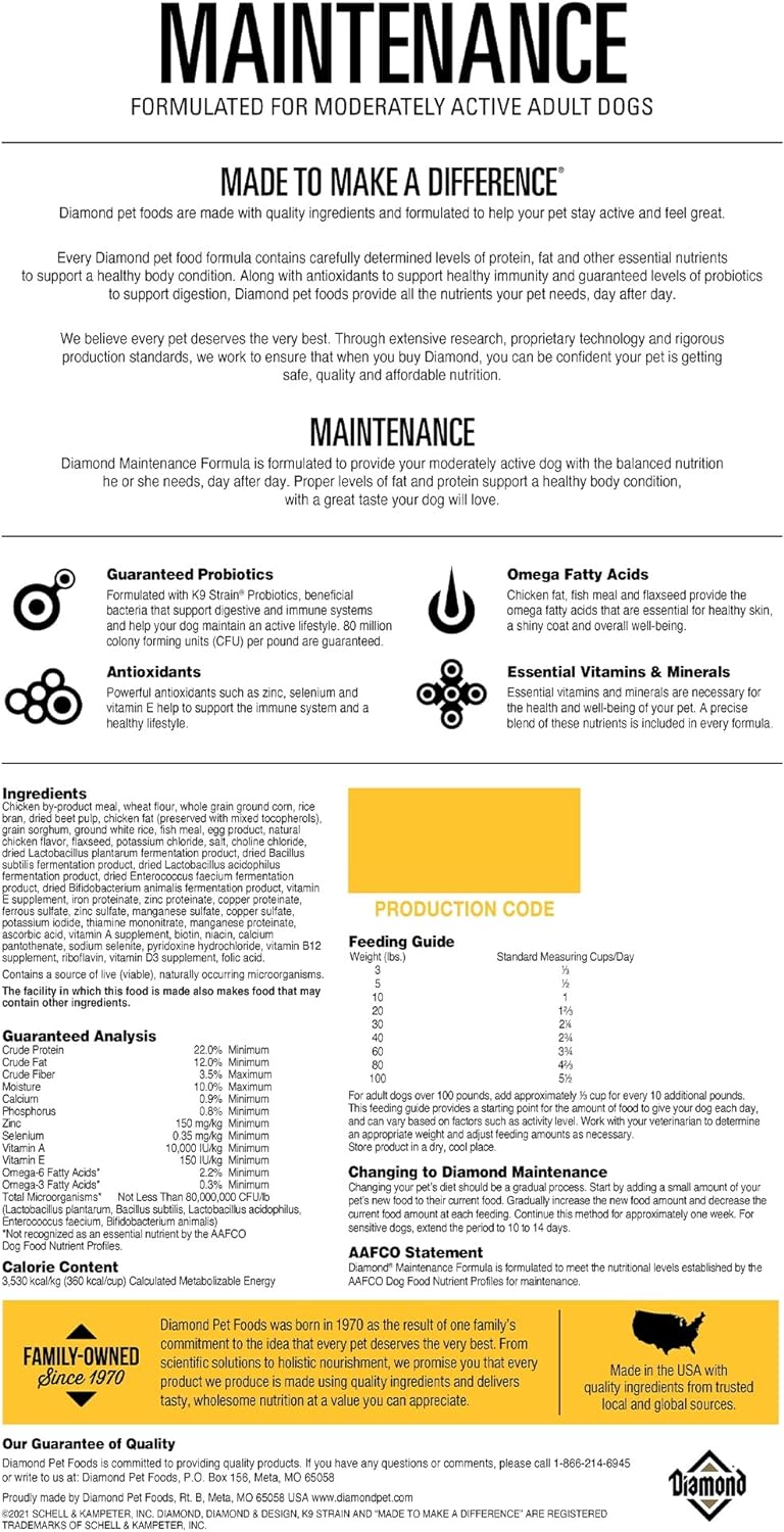 DIAMOND PREMIUM-MAINTENANCE 21/12 18.14 Kg