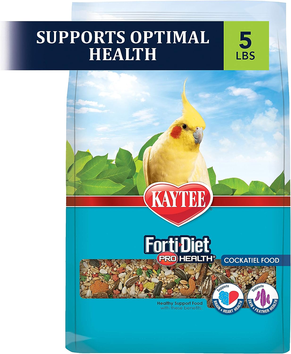 Kaytee Forti-Diet Pro Health, Alimento para Cacatúa Ninfa, 2.26 Kg ( 5 LB)