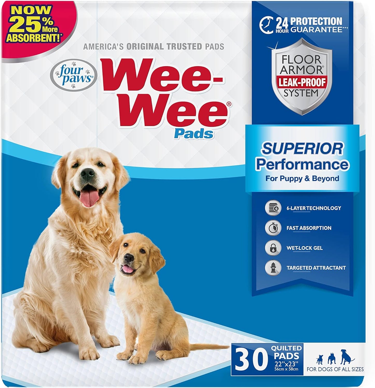 Wee-Wee Pads Tapete entrenador 56 cm x 58 cm