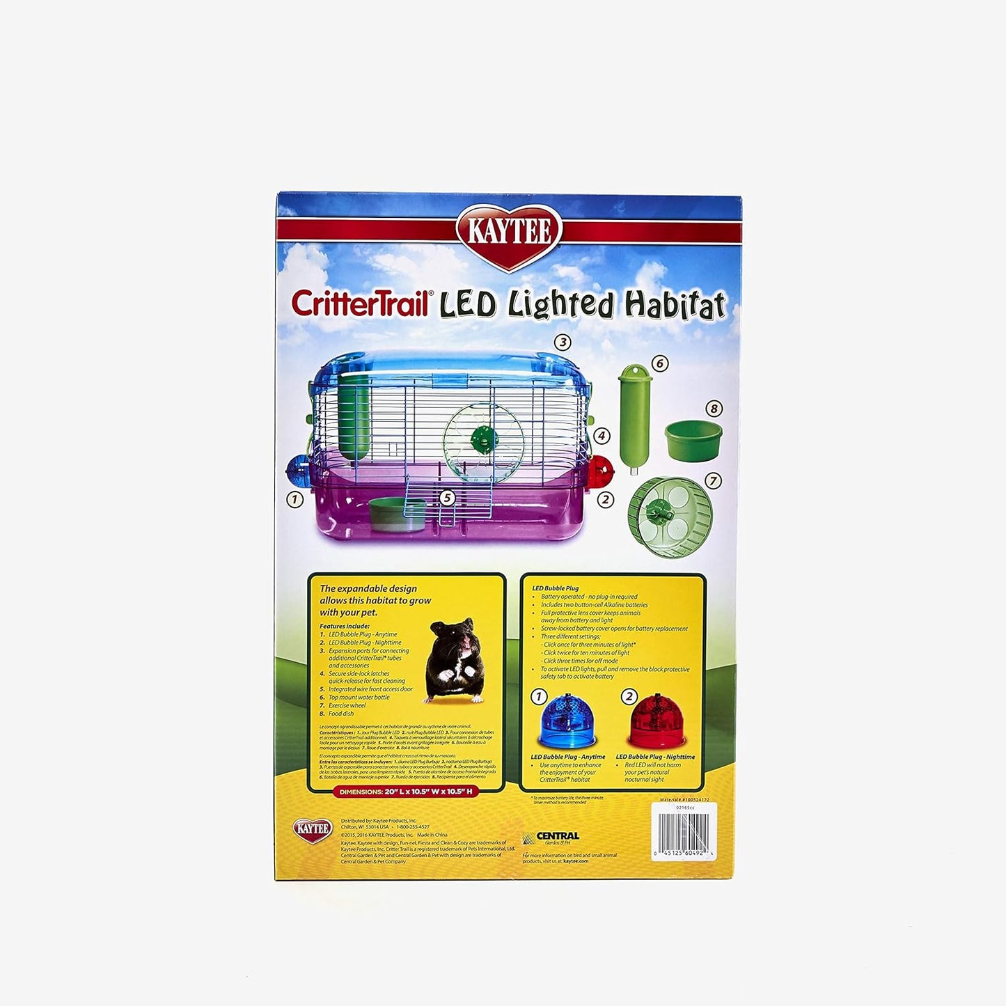 Kaytee Crittertrail Hábitat Para Hámster Iluminado por LED
