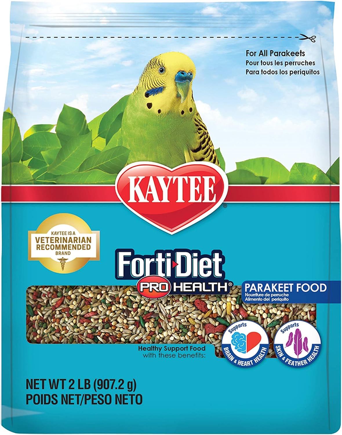 Kaytee Forti-Diet Pro Health, Alimento para Periquito Australiano, 907 Gr ( 2 LB)