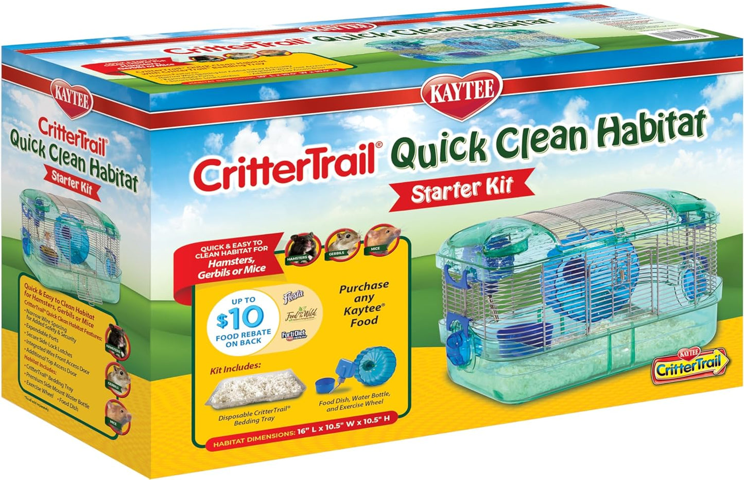 Kaytee CritterTrail Hábitat de limpieza rápida