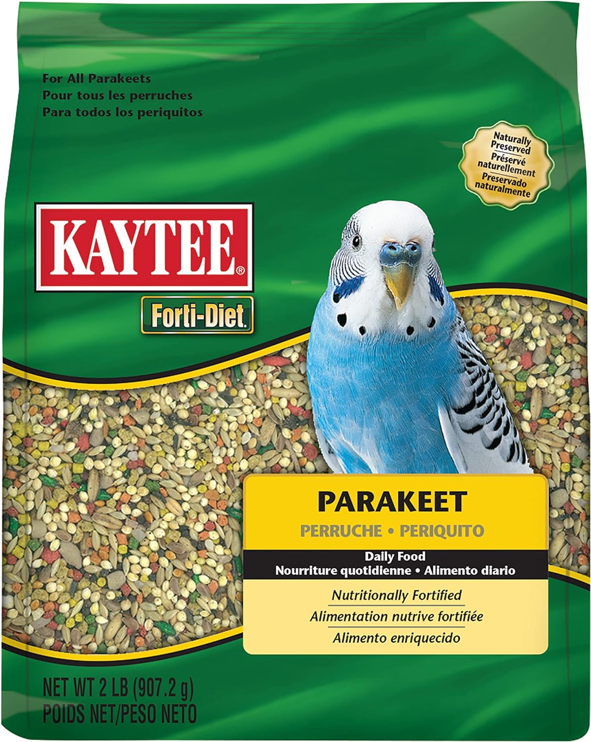 Kaytee Forti-Diet para Periquito Australiano (Mezcla Balanceada de Semillas) 907 Gr (2 LB)