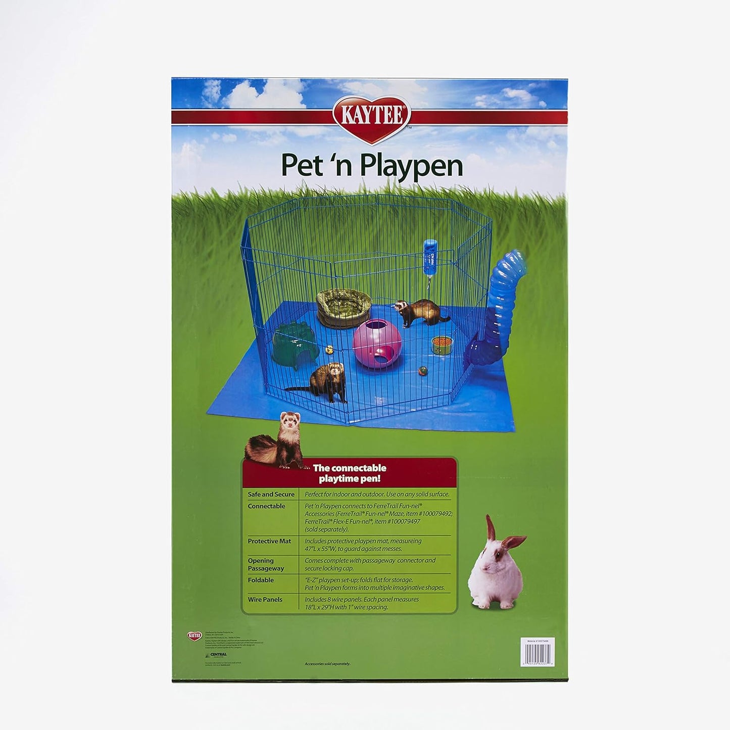 Kaytee Pet-N-Playpen para Conejo, Cuyo y Hurón