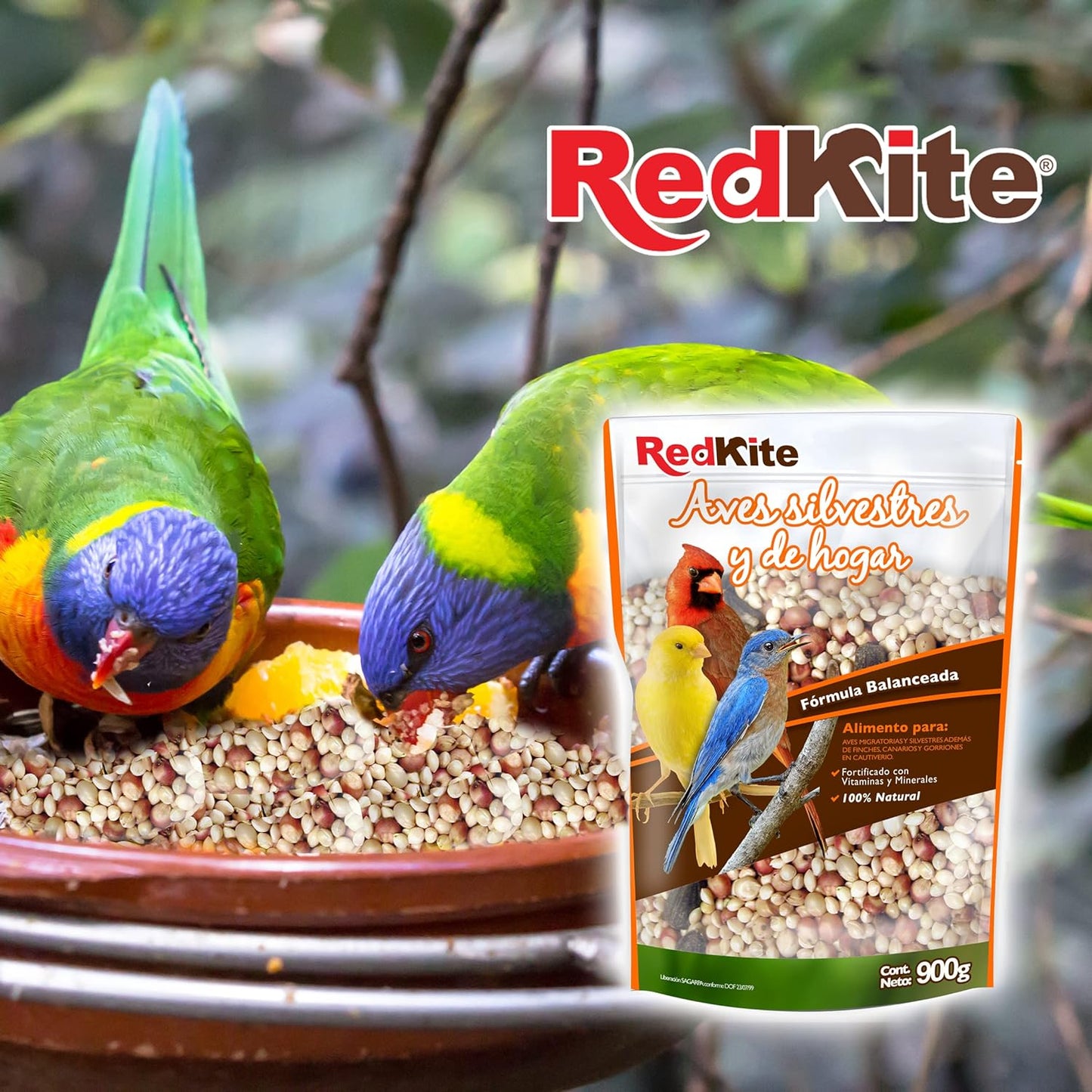 Mezcla P/Aves Silvestres y De Hogar 900 G