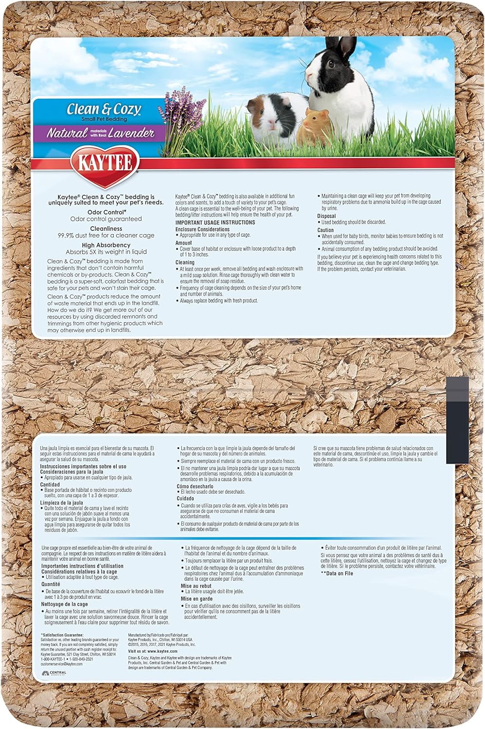 Kaytee Clean & Cozy Natural con Lavanda