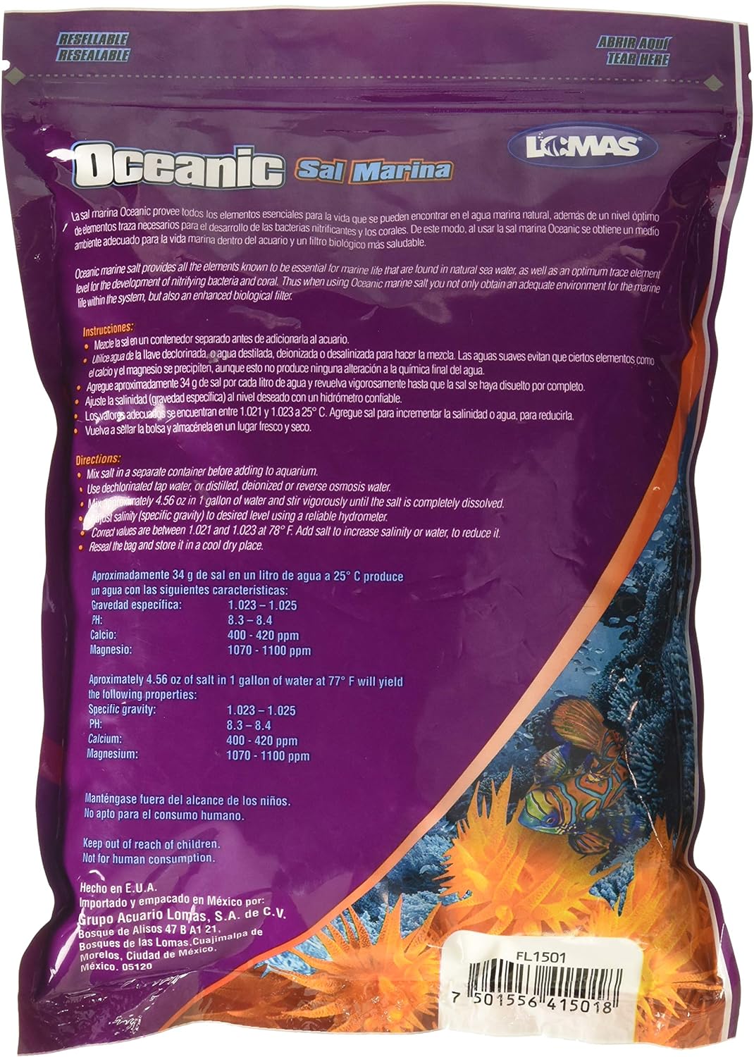 Lomas, Sal Marina Oceanic 10 Gal (37.8 L)