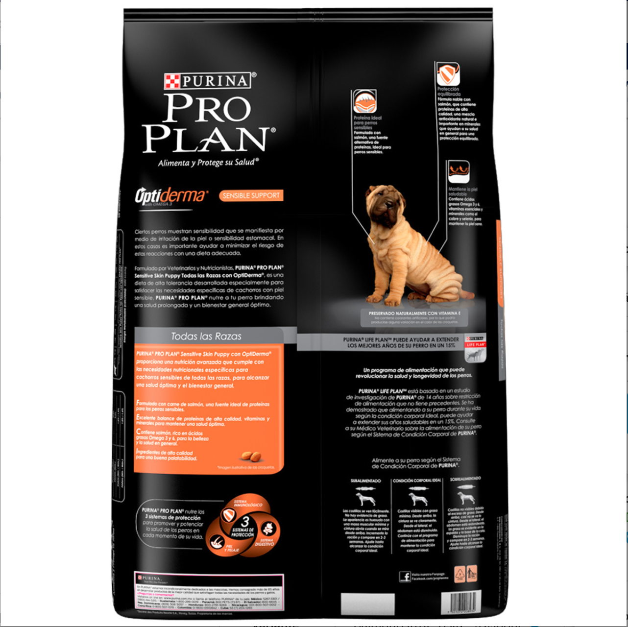 PROPLAN-CACHORRO SENSITIVE SKIN TODAS LAS RAZAS CON OPTIDERM 13 kg