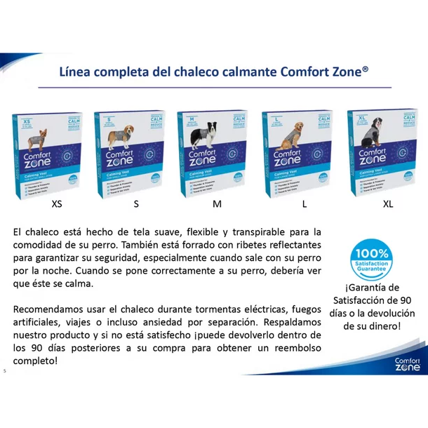 Comfort Zone Chaleco Calmante Para Perro