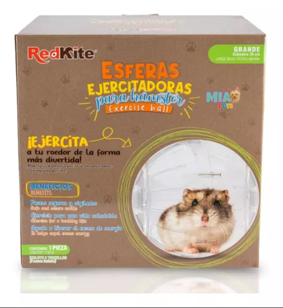 Red Kite Esfera Ejercitadora para Hámster y Animales Pequeños, Transparente
