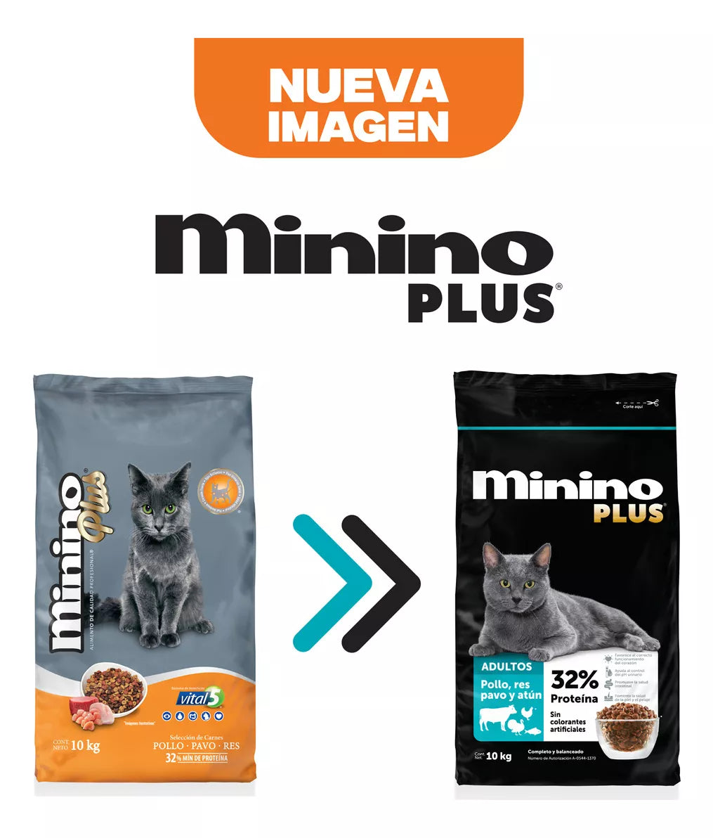 Minino Plus Alimento Para Gatos 10 Kg